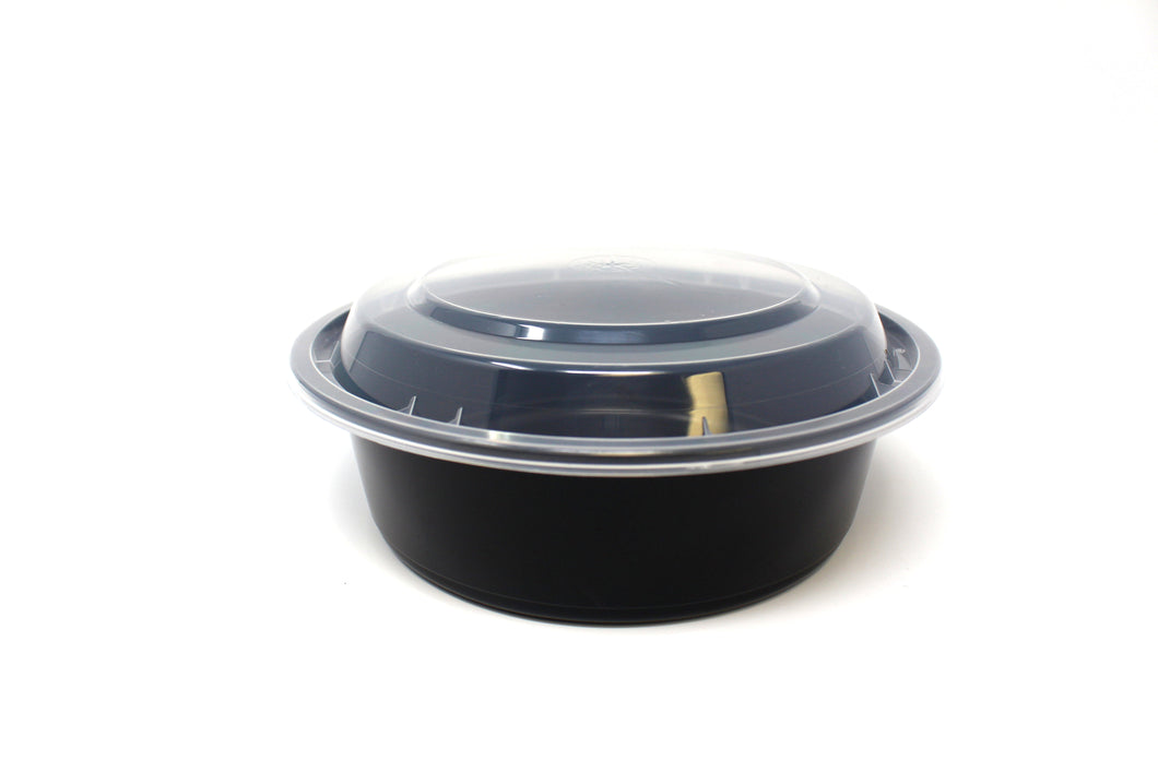 DELItainer® 32 oz. Microwavable Round Takeout Container and Lid